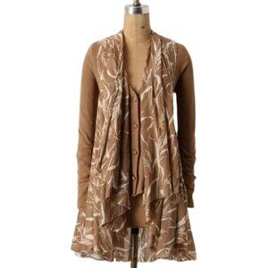 🌻 host pick Anthropologie Knitted and Knotted Recall the Willow Cardigan Sweater